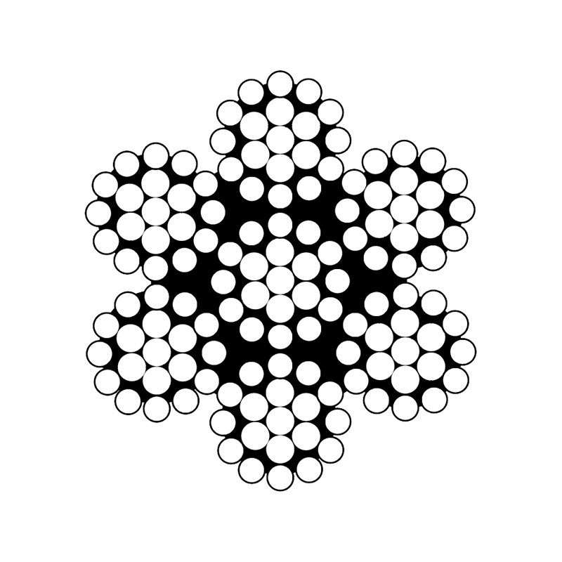 ASTM a 1023 Classification 7x7 และ 7x19 สายพิเศษเส้นผ่านศูนย์กลางเล็ก (สังกะสี)